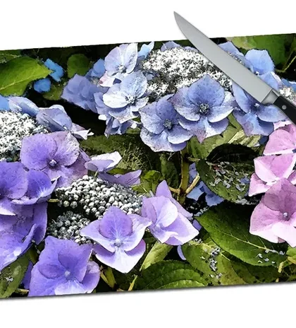 Large Hydrangea Cutting Board