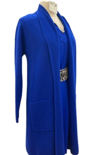 A La Carte Blue Pocket Cardigan