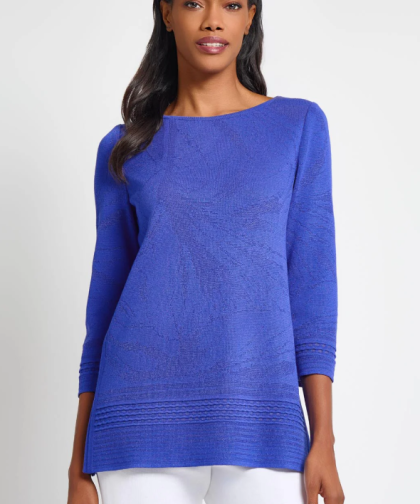 Signature Jacquard Soft Knit Tunic
