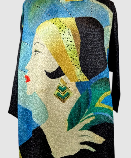 Berek Art Deco Muse Crinkle Top
