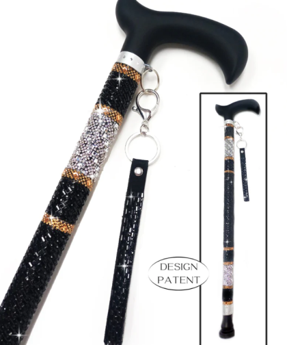 Jacqueline Kent Lady Kent Collection Sugar Cane Black Silver