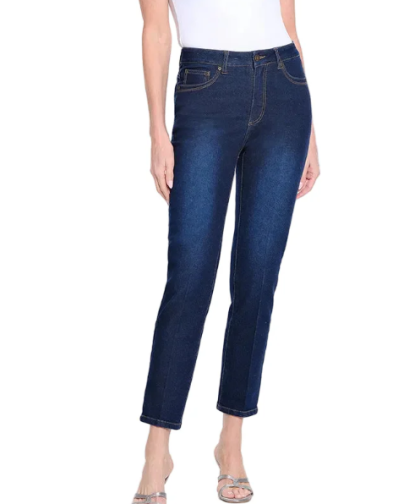 Multiples Classic Denim Ankle Jean -Midnight Indigo