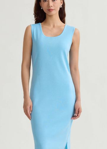 Ming Wang Sleeveless Sheath Knit Dress -Serene