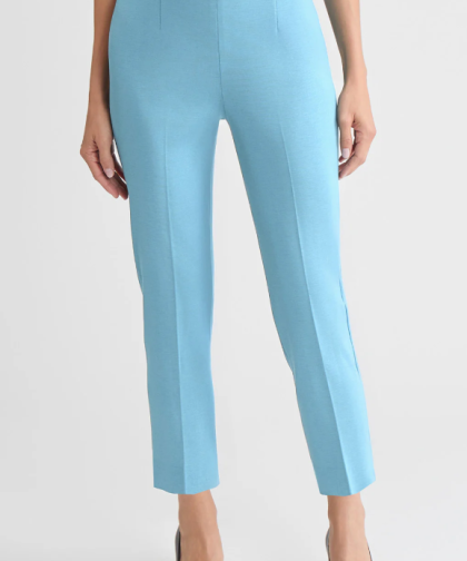 Ming Wang Petite Knit Straight-Leg Ankle Pant