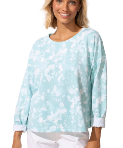 Escape by Habitat French Terry Mint Pullover