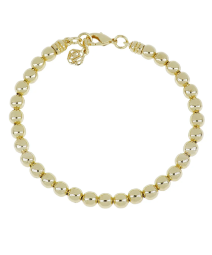 John Medeiros Gold Beaded Bracelet 6.5"