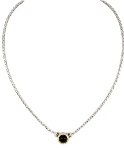 John Medeiros Genuine Black Onyx Necklace