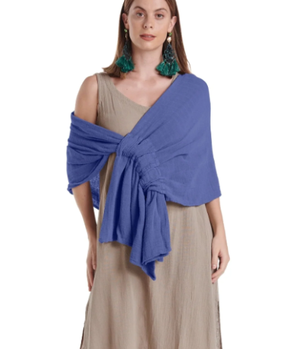 Oh My Gauze! Marie Cotton Gauze Shawl