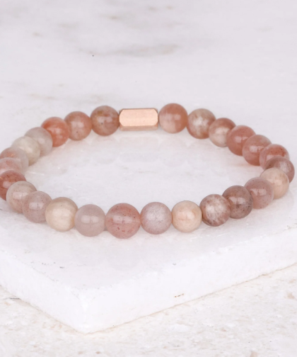 Inspiration Co. Sunstone Accent Bracelet -Medium