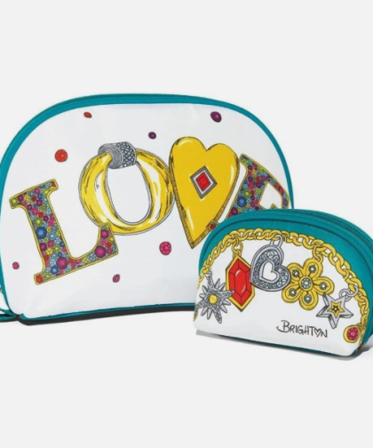 Brighton Charmed Love 2 Piece Cosmetic Set