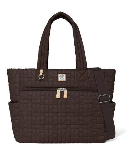 Brighton Cocoa Heart Beat Amara Large Tote
