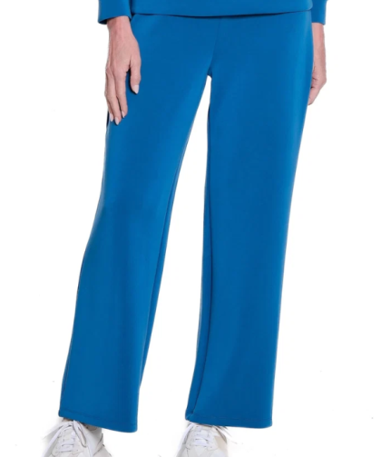 SlimSation Wide Band Knit Wide Leg Ankle Pant - Plus