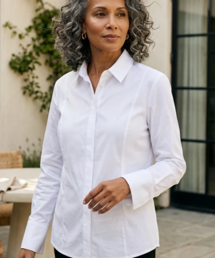 Habitat Knit Mix Every Day White Shirt