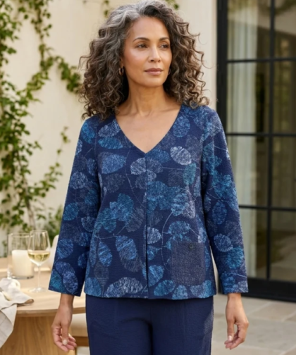 Habitat Crinkle Crepe Pleat Top