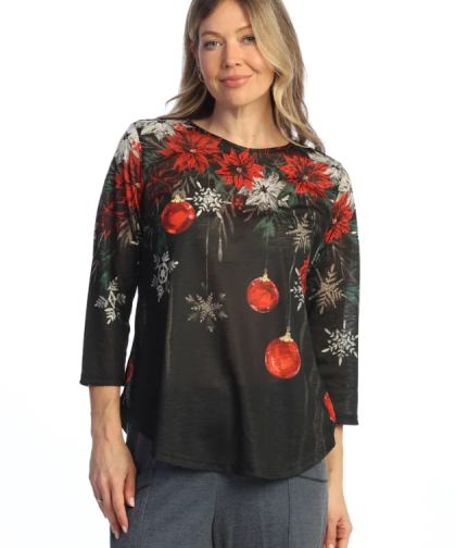 Jess & Jane Twinkle Round Hem Top