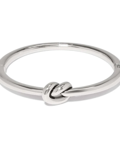 Brighton Interlok Single Knot Hinged Bangle