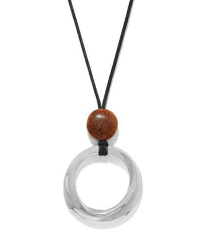 Brighton Cascade Rio Wood Ring Necklace
