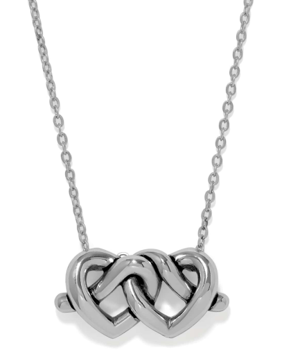 Brighton Interlok Linked Hearts Necklace
