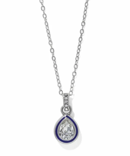 Brighton Halo Gemma Petite Teardrop Crystal Necklace