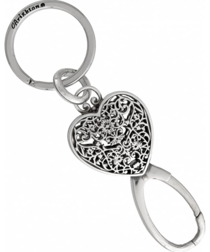 Brighton Silver Charmer Heart Keyfob