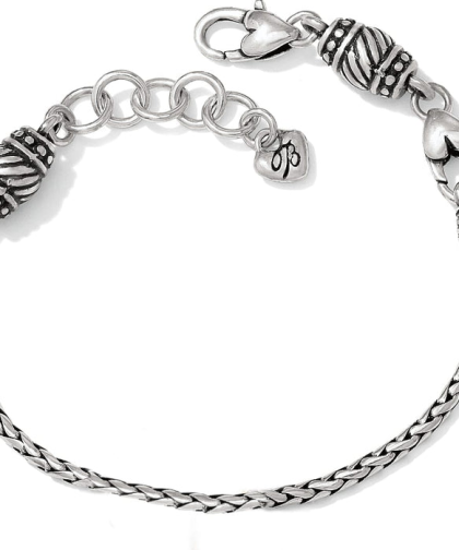 Brighton Silver Barrel Slide Bracelet