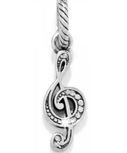 Brighton Silver Music Note Charm